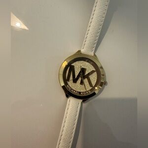 Michael Kors Gold and White Watch